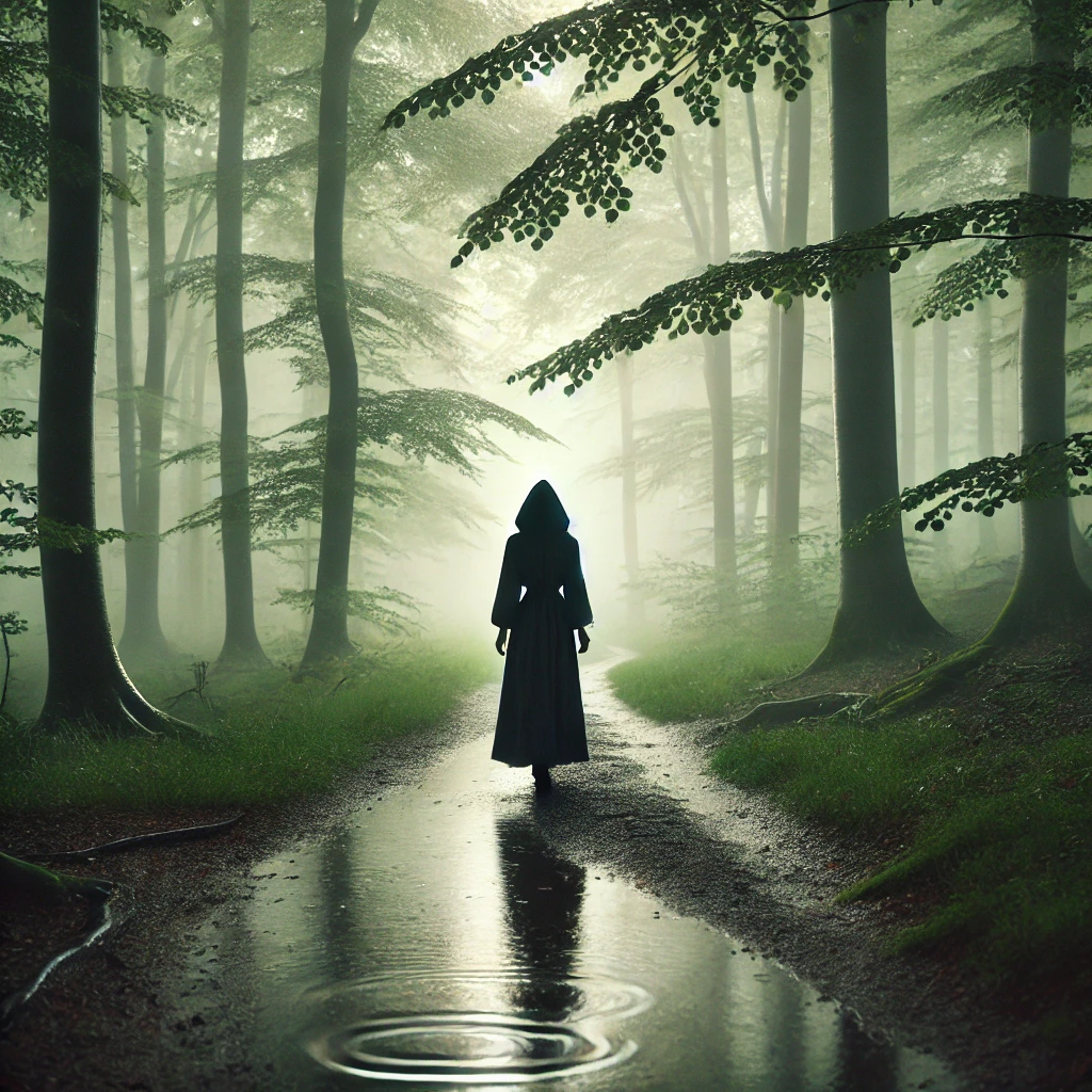 Forest Path Rain Walk